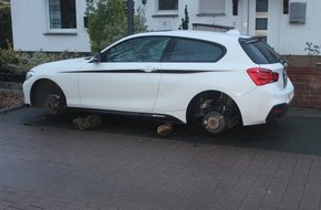 Polizeipräsidium Hamm: POL-HAM: Vier Winterreifen von einem BMW gestohlen