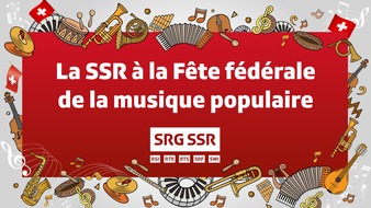 SRG SSR: La SSR est partenaire média de la Fête fédérale de la musique populaire à Bellinzone