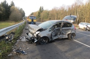 Polizeipräsidium Trier: POL-PPTR: Verkehrsunfall mit Verletzten