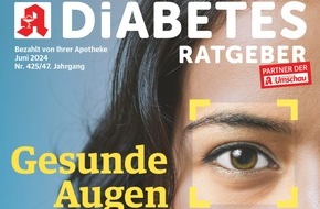 Wort & Bild Verlagsgruppe - Gesundheitsmeldungen: Netzhaut in Not: So erhalten Sie Ihre Sehkraft / Hohe Blutzuckerwerte bei Diabetes können die Netzhaut stark schädigen. Regelmäßige Kontrollen helfen, die Augen zu schützen