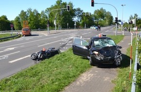 Polizeiinspektion Rotenburg: POL-ROW: ++ Schwerer Motorradunfall auf der B 71 bei Bockel - Drei Menschen verletzt ++ Zwei Autos im Großen Holz aufgebrochen ++ Junger Autofahrt fährt ohne Versicherungsschutz ++