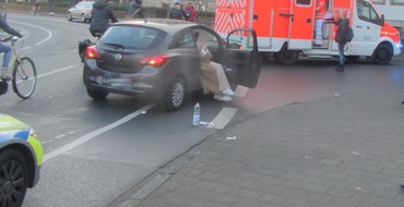 Polizei Münster: POL-MS: Erneuter Abbiegeunfall - Autofahrer nimmt Radfahrer die Vorfahrt und verletzt ihn leicht