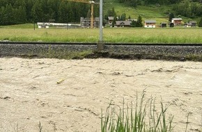 Matterhorn Gotthard Bahn / Gornergrat Bahn / BVZ Gruppe: Zermatt infolge Hochwassergefahr nicht erreichbar - Update #1 - Bahnersatz auf dem Abschnitt Visp-Täsch eingestellt