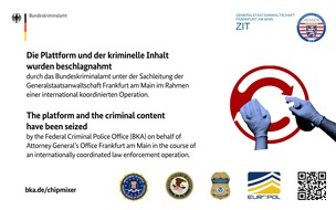 Bundeskriminalamt: BKA: Weltweit größter Geldwäschedienst im Darknet abgeschaltet // Server der Plattform "ChipMixer" beschlagnahmt und Rekordsumme von rund 44 Millionen Euro in Bitcoin sichergestellt //Presseeinladung