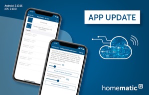 eQ-3 AG: Homematic IP App Update bringt praktische Toggle-Funktion und Korrosionsschutz