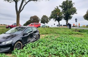 Polizeiinspektion Hildesheim: POL-HI: Vorfahrtverstoß am Upstedter Kreuz führt zu drei Leichtverletzten