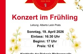 Feuerwehr Velbert: FW-Velbert: Musikzug der Feuerwehr Velbert er&ouml;ffnet Konzertsaison mit "Konzert im Fr&uuml;hling"