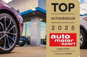 Motor Presse Stuttgart, AUTO MOTOR UND SPORT: Rund 1850 Betriebe mit Bestnoten im Überblick: auto motor und sport zeichnet die besten Autohändler in ganz Deutschland aus