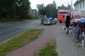Polizei Minden-Lübbecke: POL-MI: Mann (63) gerät mit seinem Rad in Schülergruppe