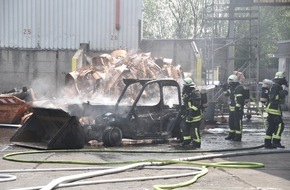 Feuerwehr Dortmund: FW-DO: 23.05.2019 - Feuer in Holzen
Metallspäne brennen in Lagerhalle