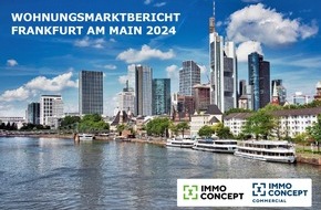 ImmoConcept GmbH: Aktuelle Immobilienstudie: Heterogene Preisentwicklung und stark steigende Mieten in Frankfurt
