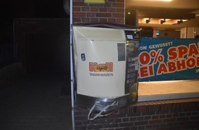 Polizei Aachen: POL-AC: Sprengung eines Zigarettenautomaten im Nordkreis - Täter flüchten