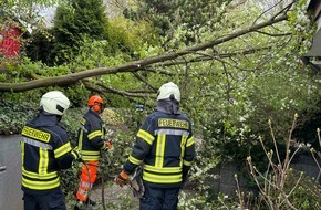 Feuerwehr Sprockh&ouml;vel: FW-EN: Baum auf Wohnhaus