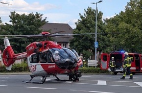 Freiwillige Feuerwehr Breckerfeld: FW-EN: Verkehrsunfall in Breckerfeld: Feuerwehr sichert Hubschrauberlandung