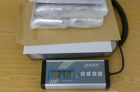 Bundespolizeidirektion Sankt Augustin: BPOL NRW: Bundespolizei stellt 3,9 Kilogramm Kokain im Wert von 170.000 Euro auf der A 61 bei Mönchengladbach sicher