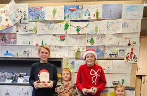 Polizei Düren: POL-DN: "Die Polizei rettet Weihnachten": Gewinner des Weihnachts-Malwettbewerbs geehrt