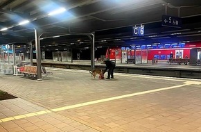 Bundespolizeiinspektion Magdeburg: BPOLI MD: Herrenloses Gepäckstück auf dem Hauptbahnhof - Einsatz für Sprengstoffspürhund Nike