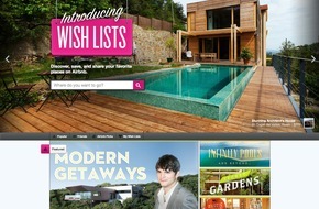Airbnb: Mit den Wish Lists wird Airbnb schöner und sozialer / Marktführer etabliert neues Produkt, um die einzigartige Foto-Sammlung stärker in den Buchungsprozess zu integrieren (BILD)