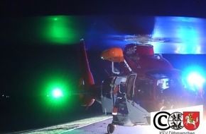 Kreisfeuerwehrverband Dithmarschen: FW-HEI: Drei Männer aus Watt gerettet - Mit dem Hubschrauber aus dem Schlick gezogen