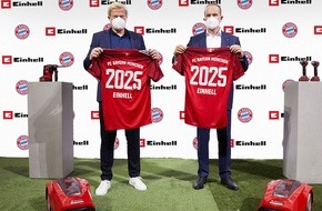 Einhell Germany AG: Einhell und FC Bayern München besiegeln Partnerschaft: Zwei Champions, eine Mission – Möglichmachen.