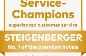 Deutsche Hospitality: press release: "Steigenberger Hotels and Resorts rewarded with a gold medal - Service Champion award for the sixth time in a row"