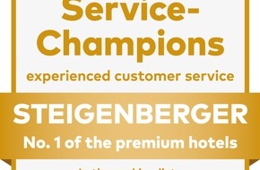 H World International: press release: "Steigenberger Hotels and Resorts rewarded with a gold medal - Service Champion award for the sixth time in a row"