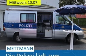 Polizei Mettmann: POL-ME: Die Polizei lädt zum Gespräch am Infomobil ein - Mettmann - 2407029