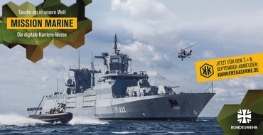 PIZ Personal: Save the Date: "Mission Marine" - Die erste maritime virtuelle Karrieremesse der Bundeswehr - Anmeldungen ab sofort!