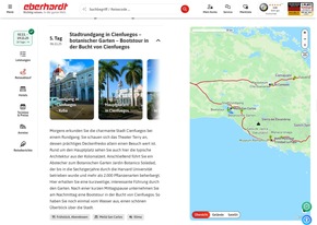 Eberhardt TRAVEL präsentiert neue Website
