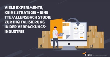 TTE Strategy: Allensbach-Studie: Diese Digitalisierungs-Maßnahmen hat die Verpackungsindustrie umgesetzt / Viele Experimente, keine Strategie