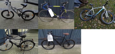 Polizeidirektion Flensburg: POL-FL: Flensburg - Wer erkennt sein Fahrrad? Sichergestellte Fahrräder können bislang keinen Straftaten zugeordnet werden