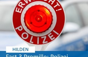 Polizei Mettmann: POL-ME: Mit fast 3 Promille zur Tankstelle gefahren: Polizei zieht volltrunkenen Autofahrer aus dem Verkehr - Hilden - 2009039