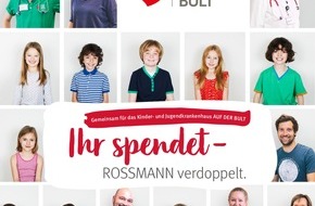 Dirk Rossmann GmbH: ROSSMANN spendet 500.000 Euro für Kinderkrankenhaus AUF DER BULT
