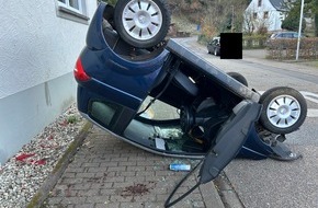 Polizeidirektion Landau: POL-PDLD: Annweiler - Auf dem Dach gelandet