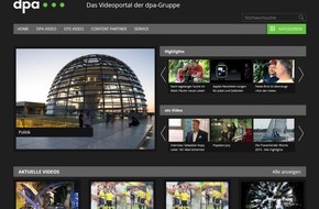 dpa Deutsche Presse-Agentur GmbH: Mehr Inhalt, neue Funktionen: dpa-Videoplattform wird zur Bewegtbild-Drehscheibe (FOTO)