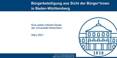 Universität Hohenheim: Bürger-Dialog stärkt Demokratie