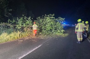 Freiwillige Feuerwehr Alpen: FW Alpen: Sturmschaden in der Nacht
