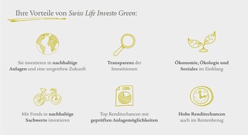 Swiss Life Deutschland: Nachhaltig und flexibel vorsorgen – mit Swiss Life Investo Green