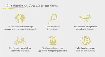 Swiss Life Deutschland: Nachhaltig und flexibel vorsorgen – mit Swiss Life Investo Green
