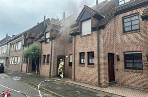 Freiwillige Feuerwehr der Stadt Goch: FF Goch: Gebäude nach Trocknerbrand unbewohnbar