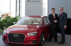 Audi AG: AUDI AG: Neues Werk in China fertigt ab 2013 Audi A3