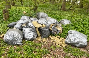 Polizeidirektion Lübeck: POL-HL: Ostholstein - Süsel / Unerlaubte Abfallentsorgung im Wald - Zeugen gesucht