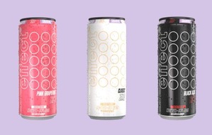 MBG International Premium Brands GmbH: effect st&auml;rkt zuckerfreie Range mit Black A&ccedil;a&iacute; und Pink Grapefruit