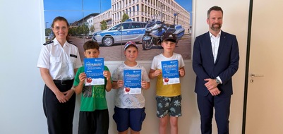 Polizeipr&auml;sidium Mittelhessen - Pressestelle: Mittelhessen: Gie&szlig;en: Kleine Helfer leisten Gro&szlig;es - Polizei bedankt sich mit Einladung