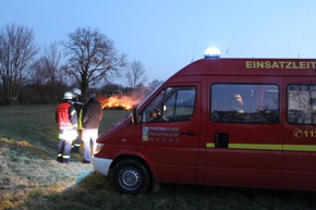 FW-WRN: Gemeldeter Flächenbrand in den Lippewiesen