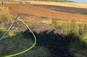Polizeiinspektion Northeim: POL-NOM: Brand eines Stoppel- und angrenzenden Weizenfeldes