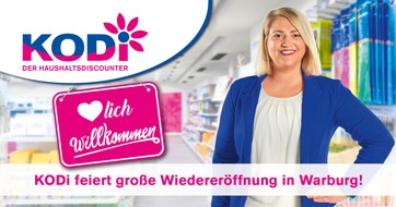 KODi Diskontläden GmbH: Zurück in Warburg: KODi feiert große Wiedereröffnung!
