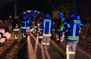 Freiwillige Feuerwehr Gemeinde Schiffdorf: FFW Schiffdorf: Genehmigtes Feuer führt zu Einsatz