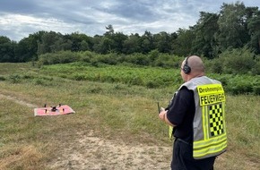 Feuerwehr R&ouml;srath: FW R&ouml;srath: 2. Folgemeldung zum Waldbrand in der Wahner Heide - L&ouml;scharbeiten wieder aufgenommen