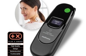 medisana GmbH: Sanft, ohne Nebenwirkungen und bereits ausgezeichnet: Das neue medisana PainShield Ultraschall-Therapiegerät PT 100 erhält Plus X Award